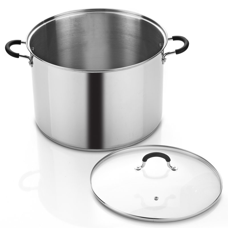 Cook N Home 20qt. Stock Pot with Lid & Reviews Wayfair